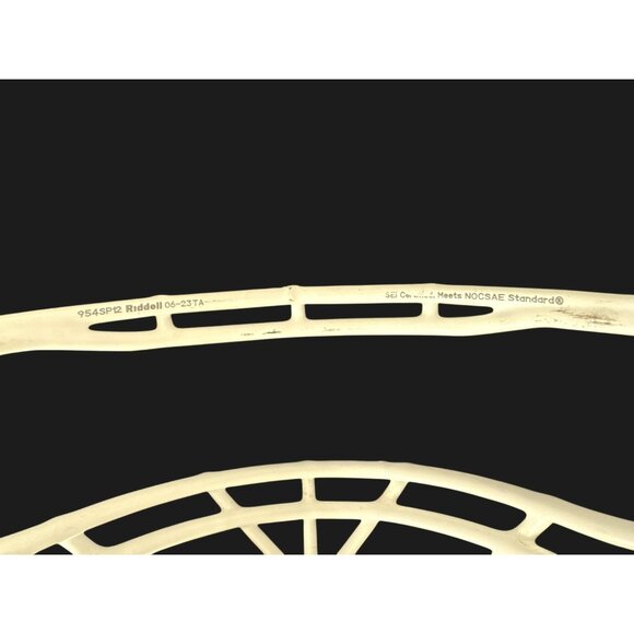 Riddell Custom Face Mask White for Full-Size Football Helmet Faceguard White Met - Picture 8 of 10